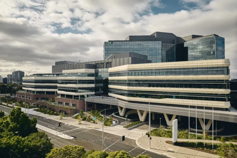 Exterior of the new Footscray Hospital building
